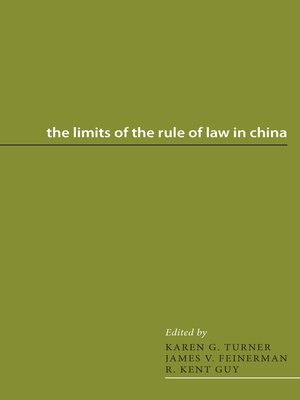 cover image of The Limits of the Rule of Law in China